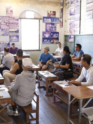 Ancient Lanna script class in Nan, Thailand